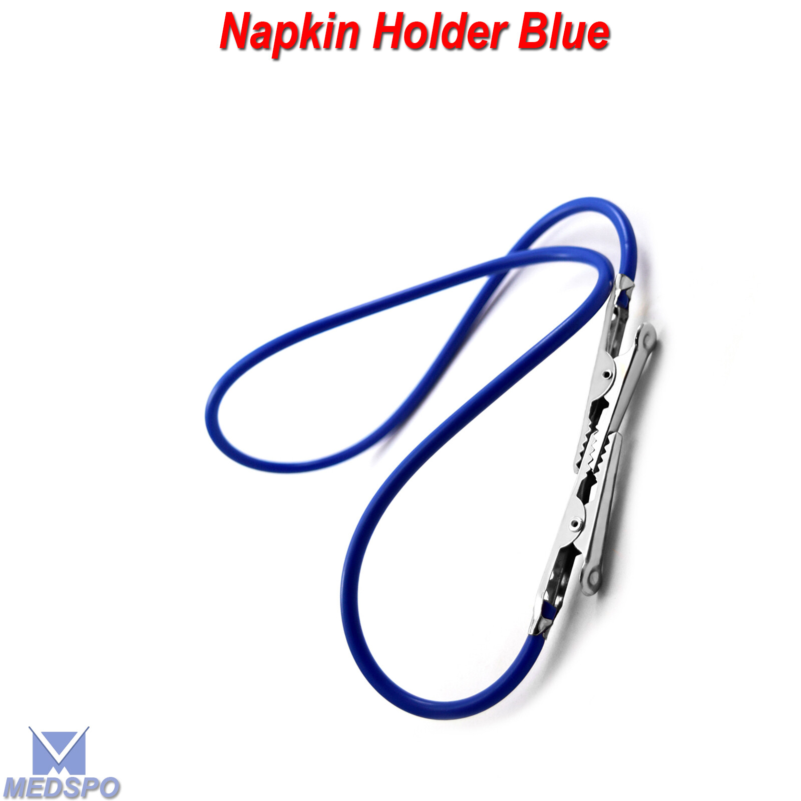 Napkin Holder Surgical Dental Bib Clips Silicone Bib Clip Holder Blue Color
