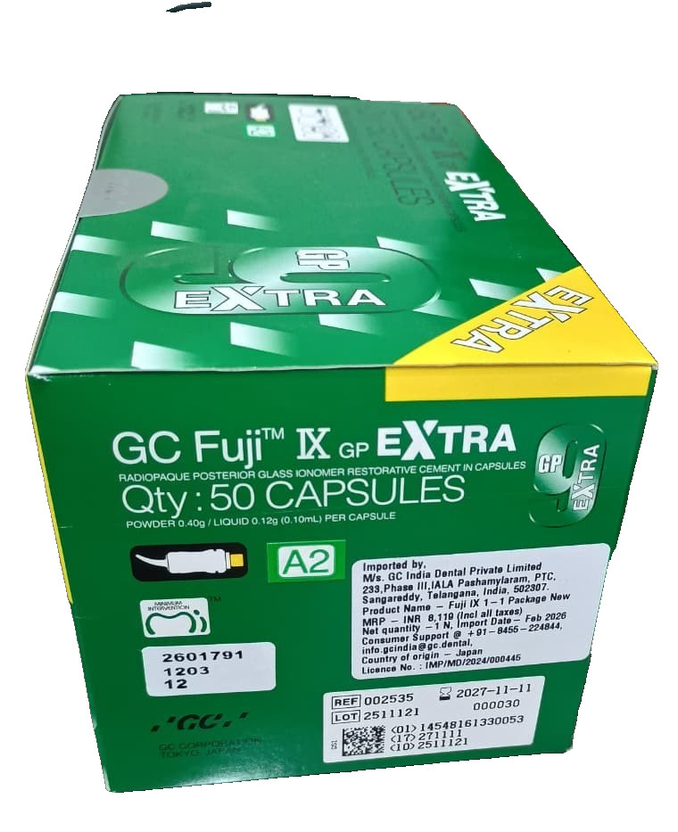 GC Fuji IX GP Extra Capsules A2 Shade 50 Pack Dental Cement Free Shipping