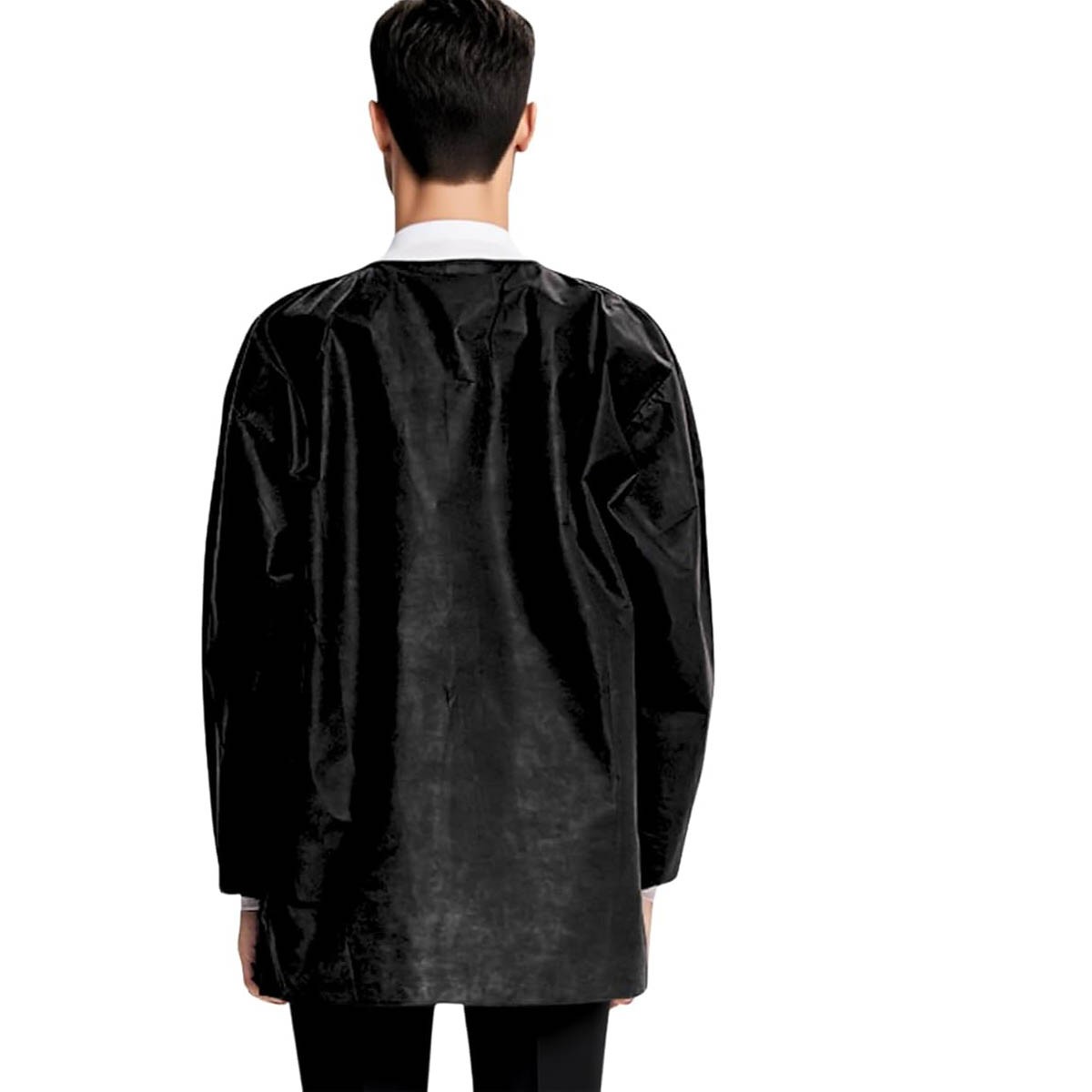 Case of 50 Disposable Lab Jackets, Unisex Hip-Length Lab Coats 45gsm M-2XL