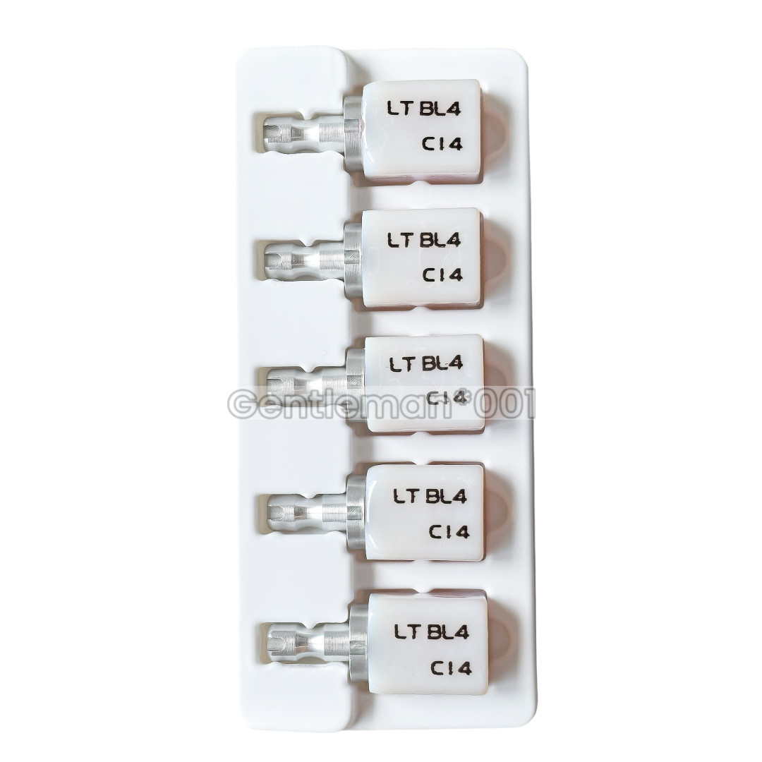 C14 LT Emax Dental Glass Ceramic Lithium Dislicate CAD/CAM Cerec Blocks 5Pcs/Box