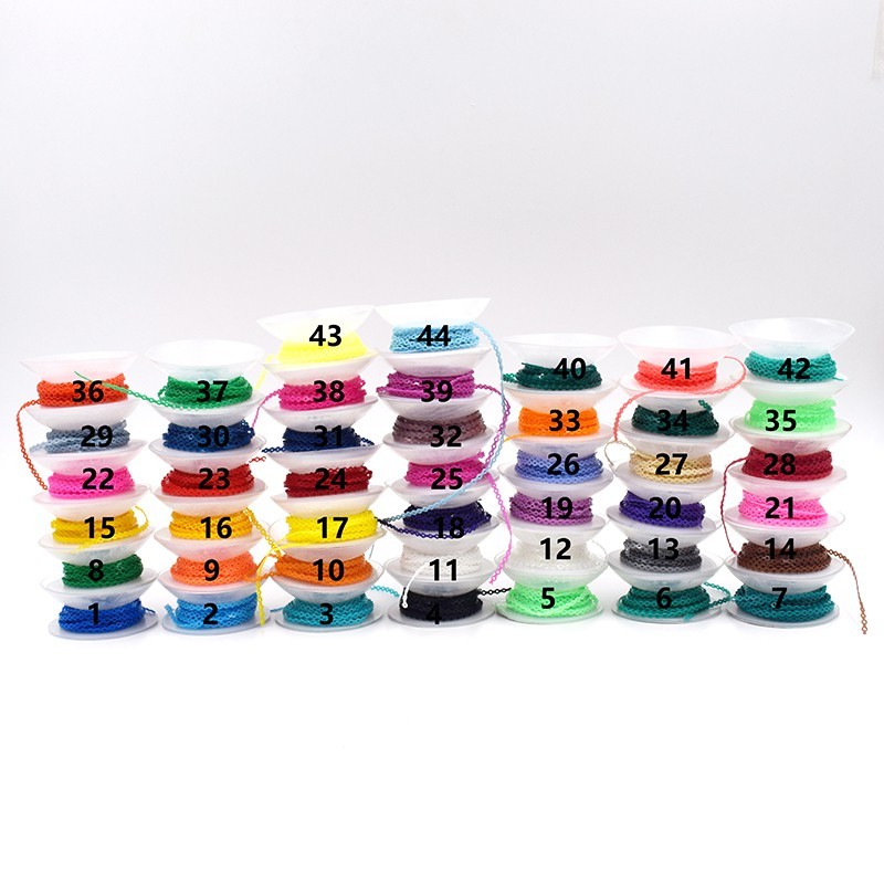Dental Orthodontic Ligature Ties + Elastic Power Chain Long Short Close 44 Color