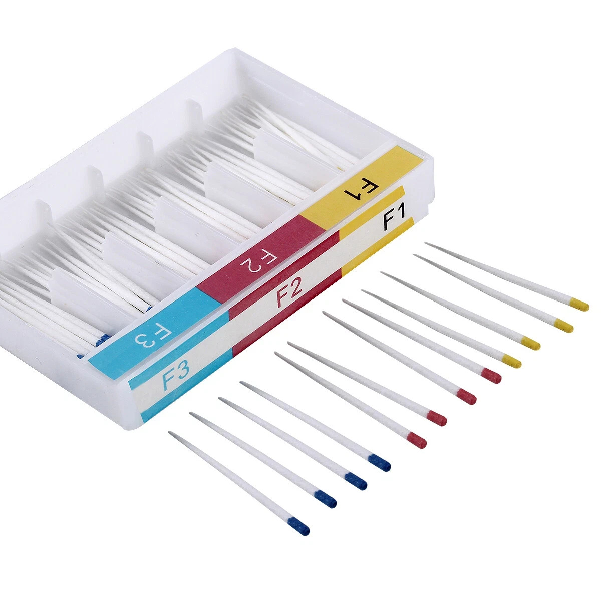 1-100 Dental Endo Root Canal Absorbent Paper Points Taper Obturating Point F1-F3