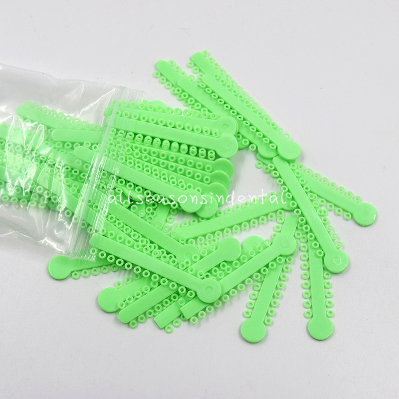 1008Pcs Dental Orthodontics Elastic Ligature Ties Transparent 45 Colors Option