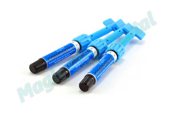 Prime-Dent Light Cure Nano-Hybrid Dental Resin Composite Syringe – BLEACH WHITE