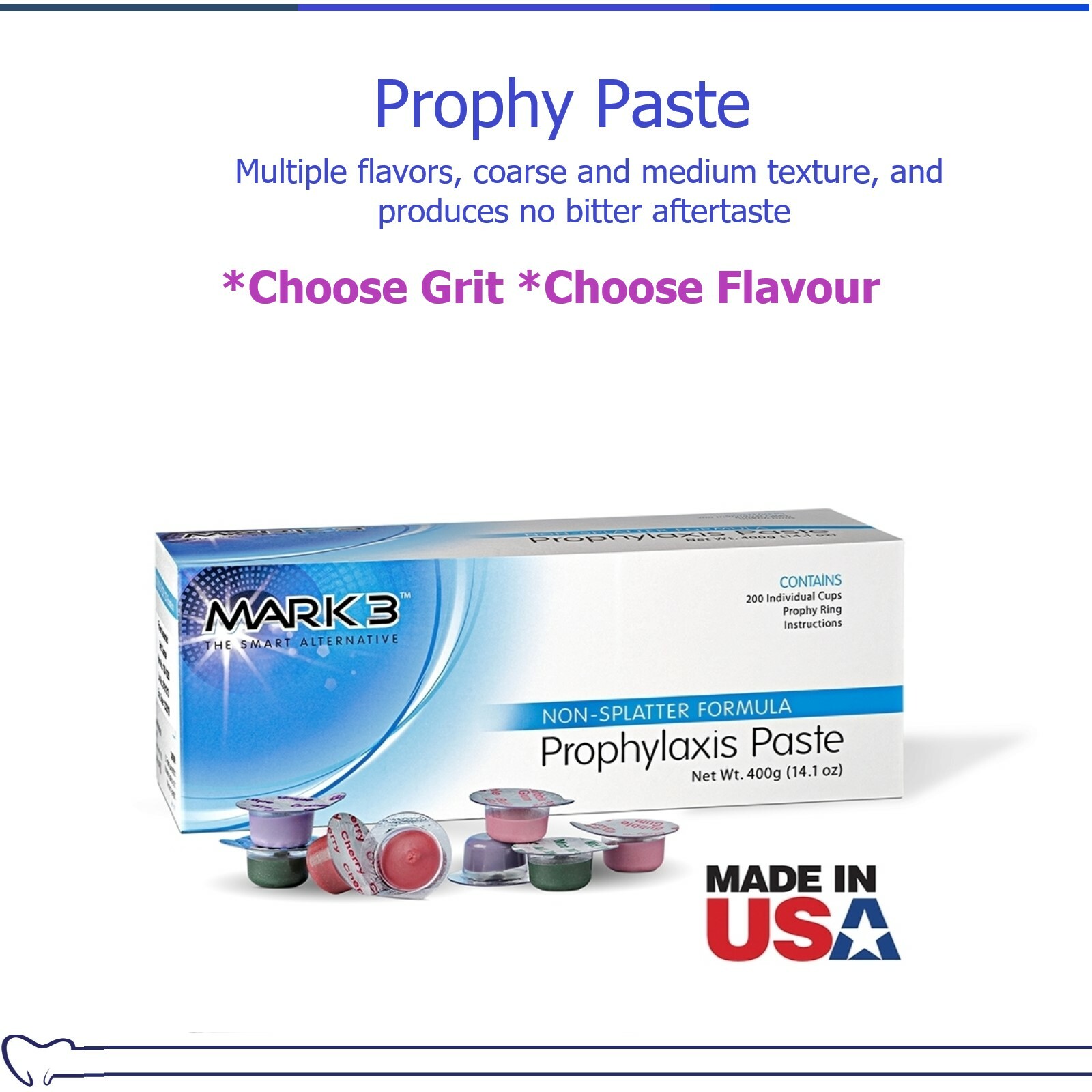 Prophy Paste Dental Prophylaxis Coarse Medium Fine Extra X-Coars up to 1000 cups