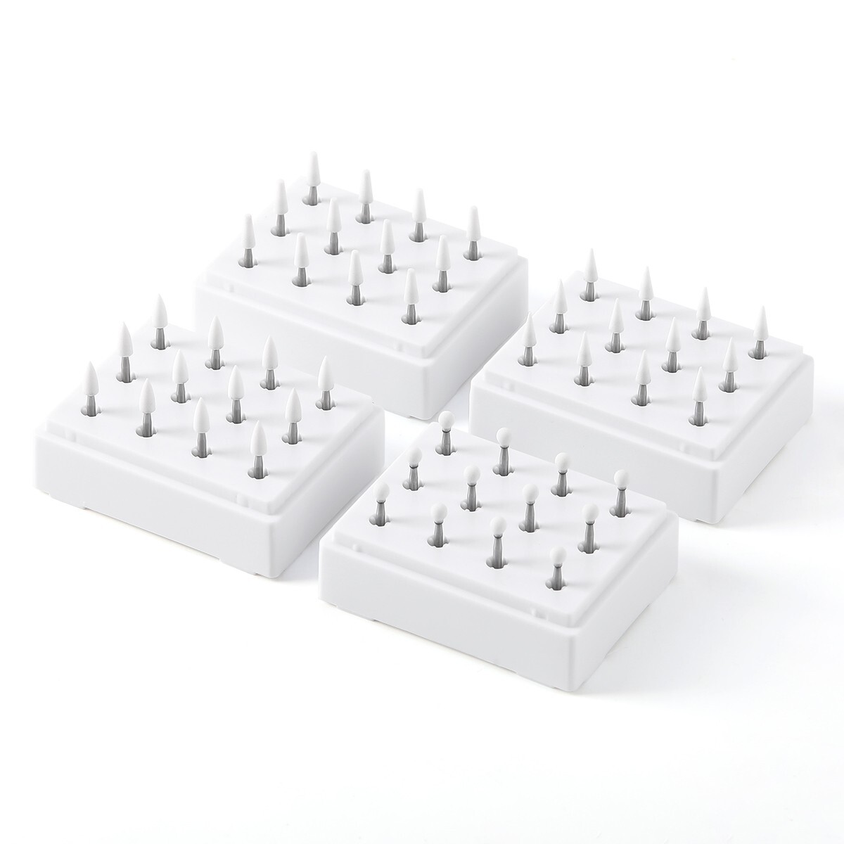Dental Polishing Burs Porcelain Resin FG Burs Coarse / Fine White/Green Stone