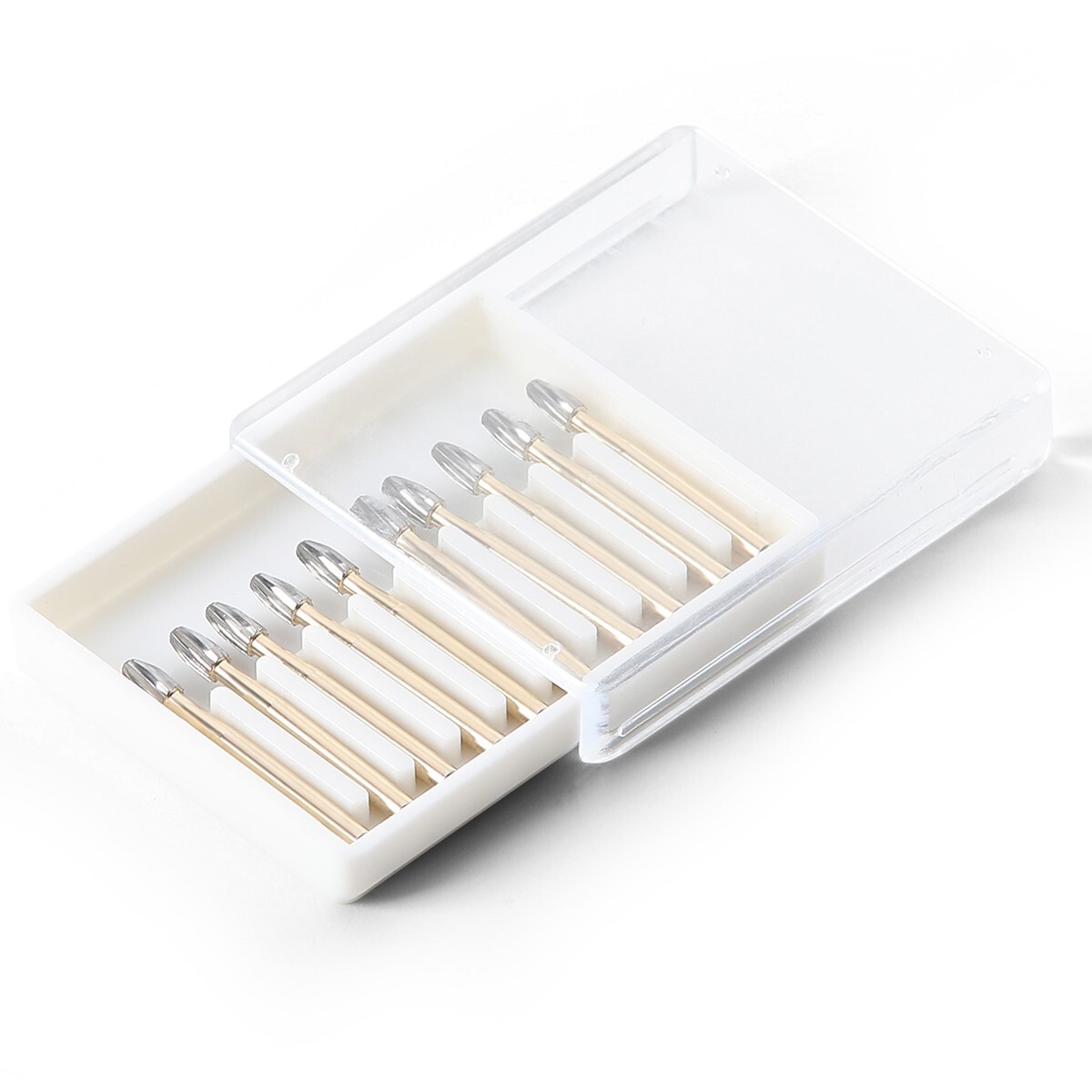 Dental FG 7406 Burs Tungsten Carbide Trimming&Finishing Egg Shape
