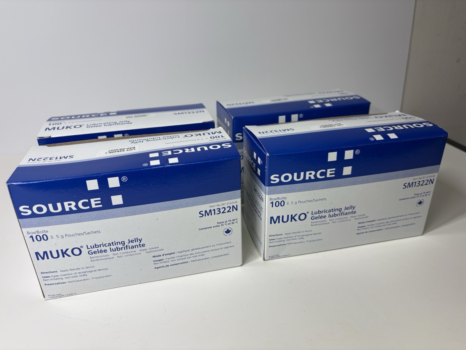 MUKO Lubricating Jelly 400 x 3.5g Sachets SOURCE SM1322N Exp 06/2027 New