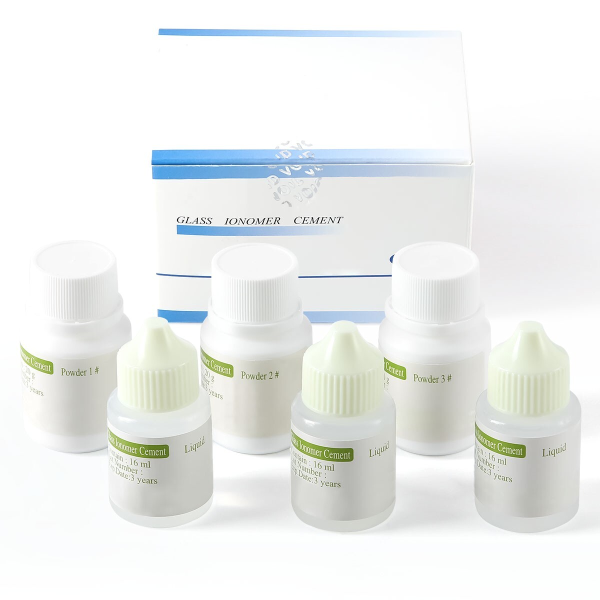 Dental Cement Glass Lonomer Radiopaque Luting & Lining Cement Liquid Powder US