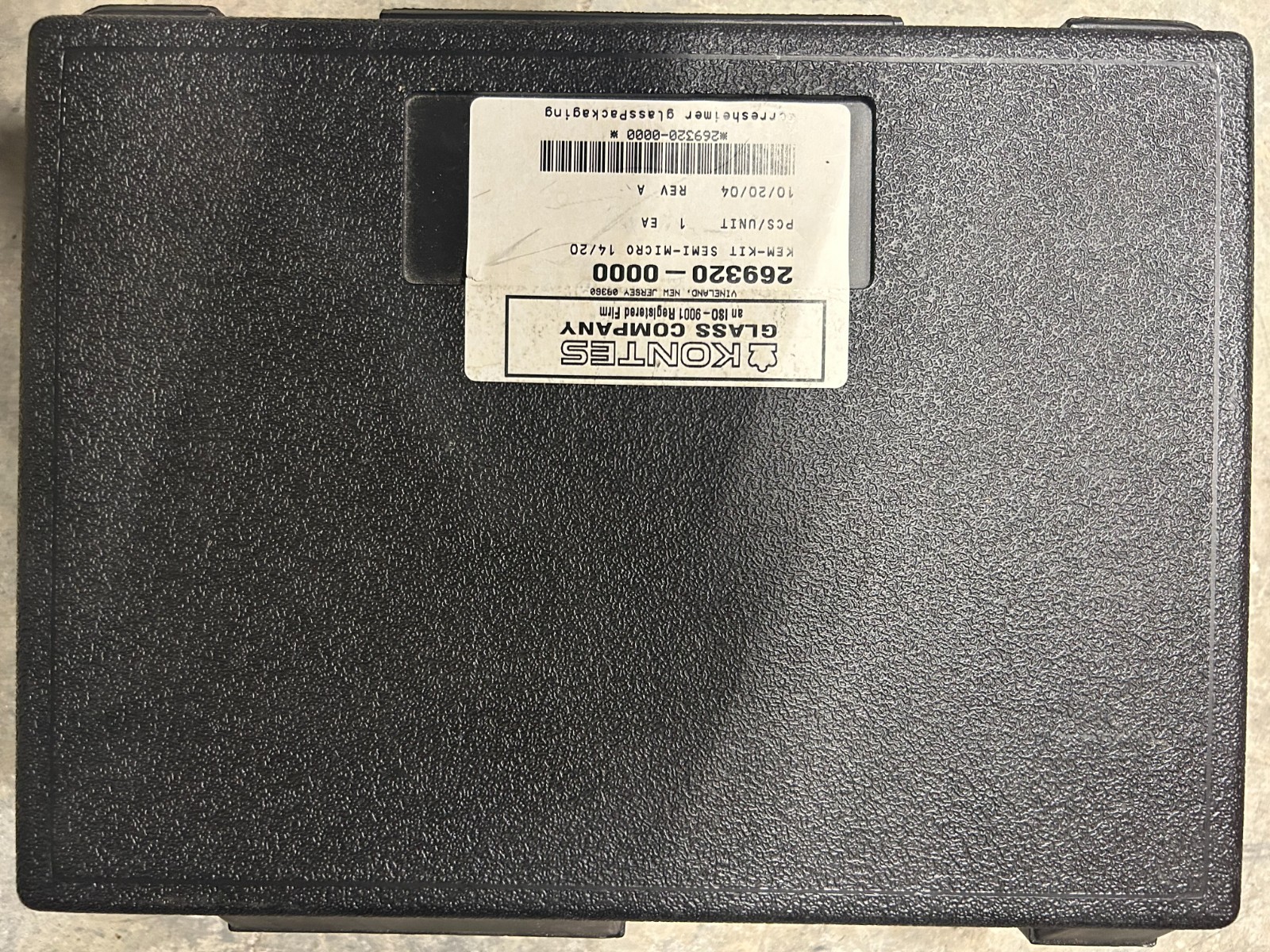Kimble 269320-0000 Organic Chemistry Kit, Macroscale, 14/20 Standard Taper Joint