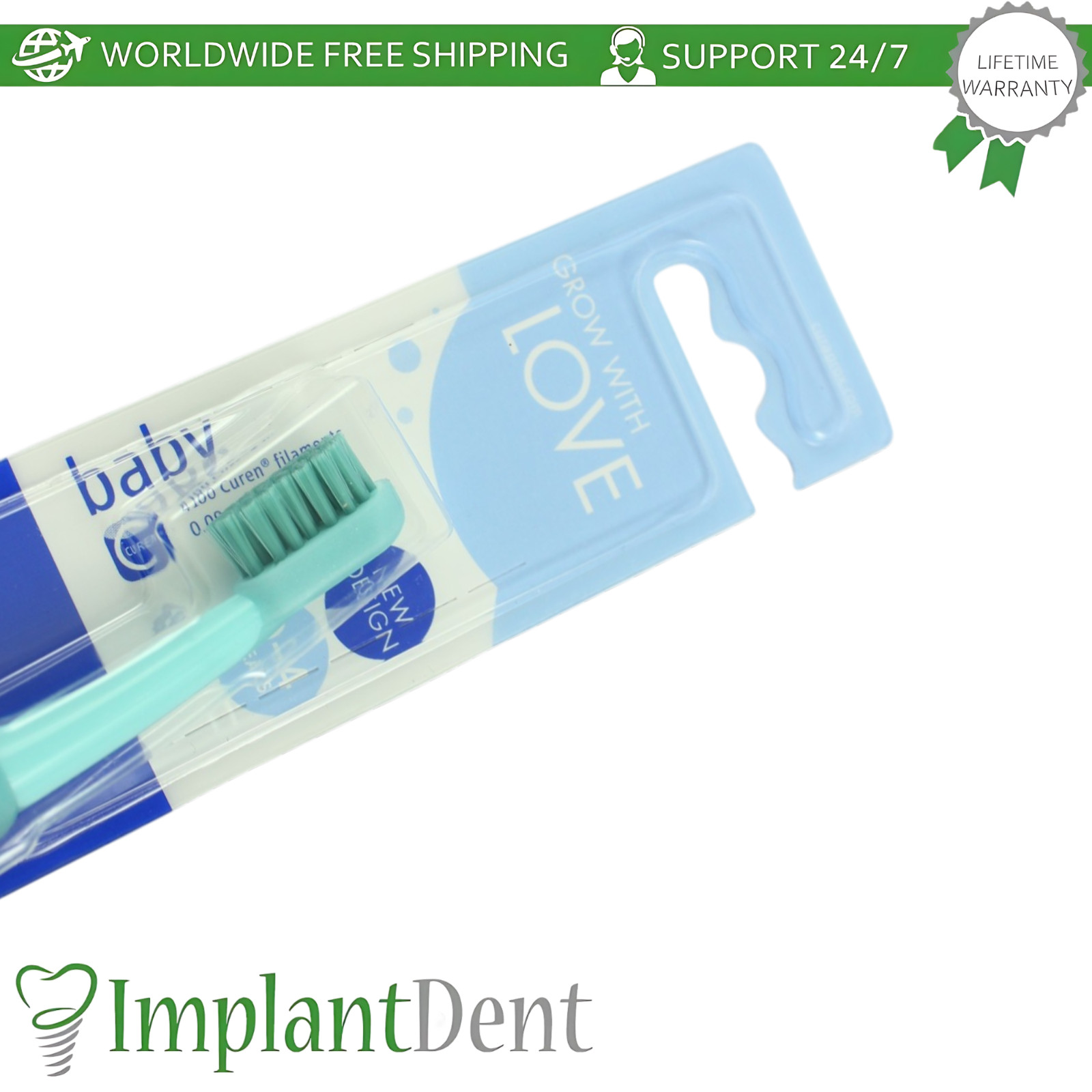 Dental Baby Ultra Soft Toothbrush 0-4 Years Gentle First Teeth Care Curaprox