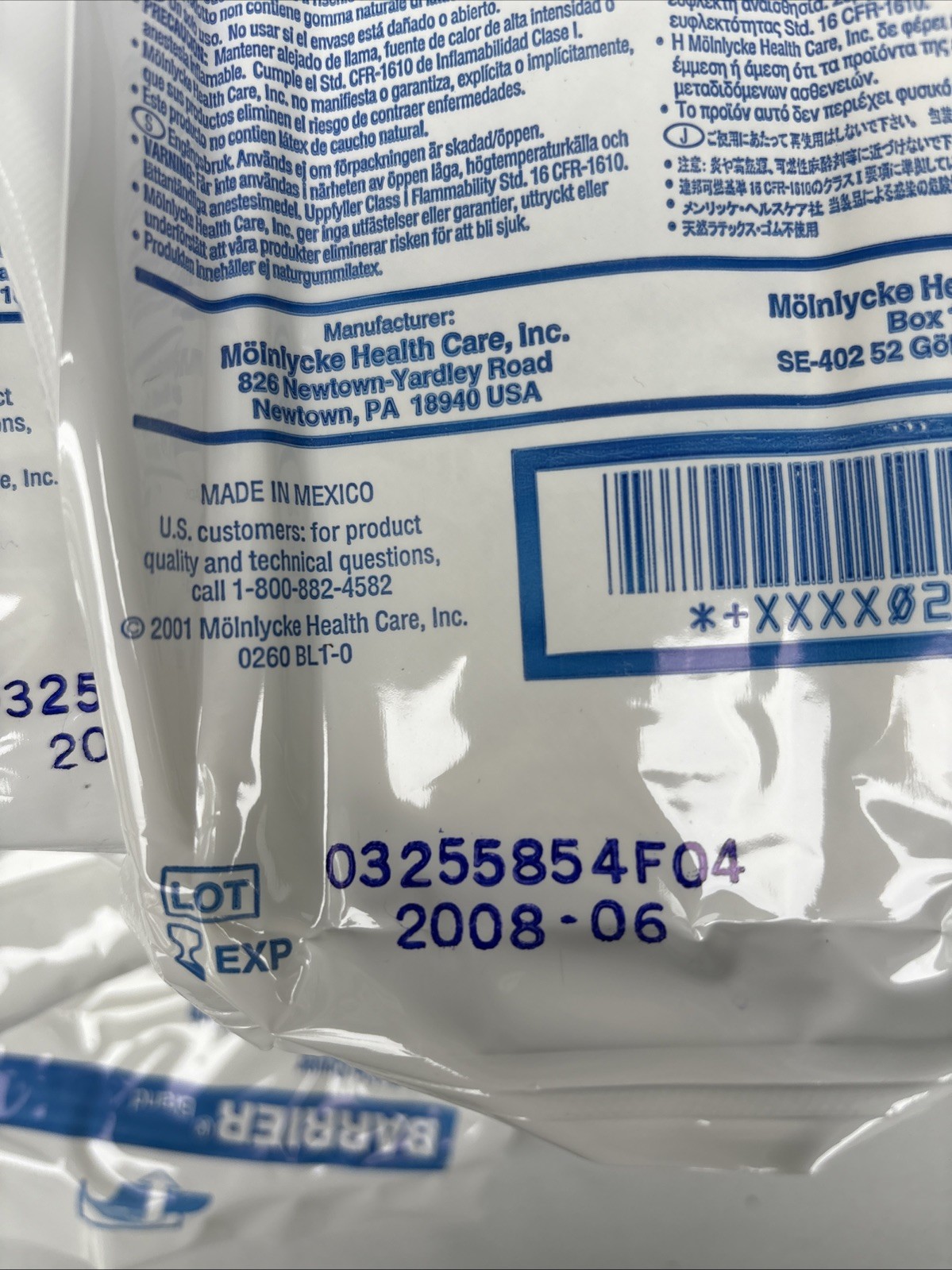 Barrier Back Table Cover Surgical Expired 2008 Lot Of 29 New 55”x85”