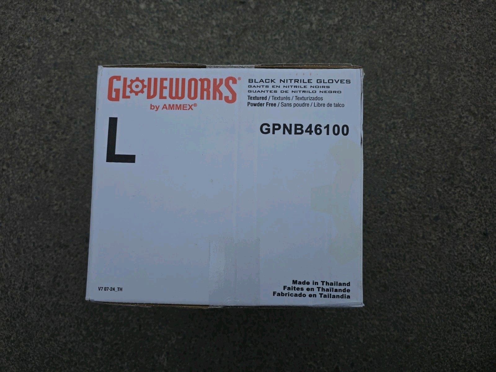 GLOVEWORKS HD 6 Mil GWBN Latex Free Nitrile Disposable Gloves, Black