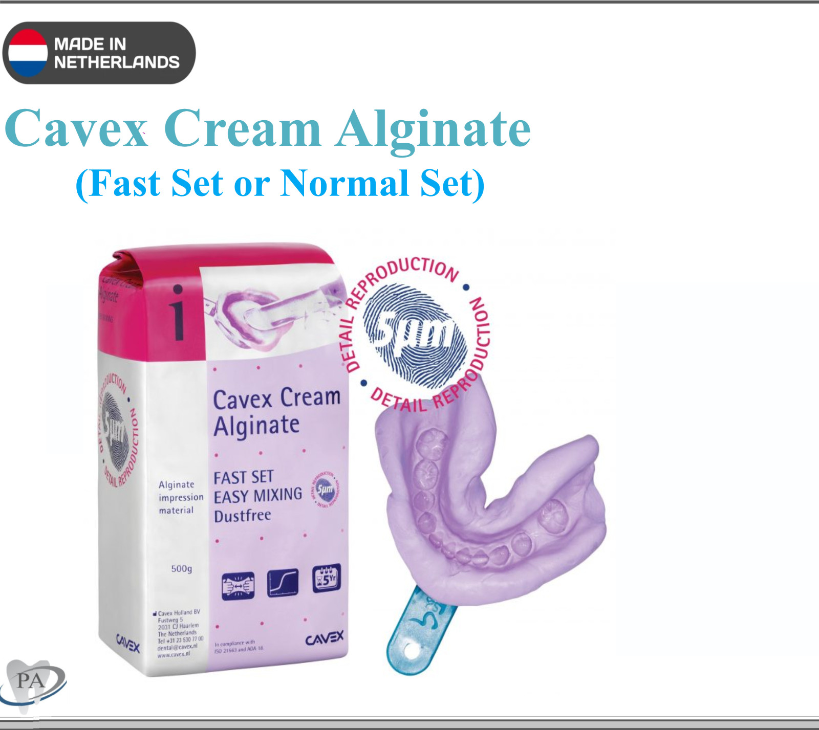 10 Pack Cavex Cream Alginate Normal Set Impression Material Bubble Gum Aroma 1.1
