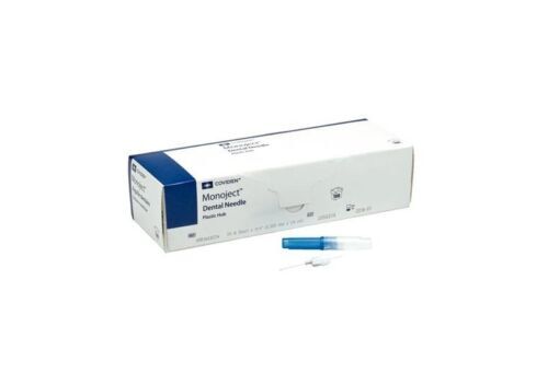 100 Monoject Kendall Plastic Hub Dental Medical Needles 30G Blue Short New