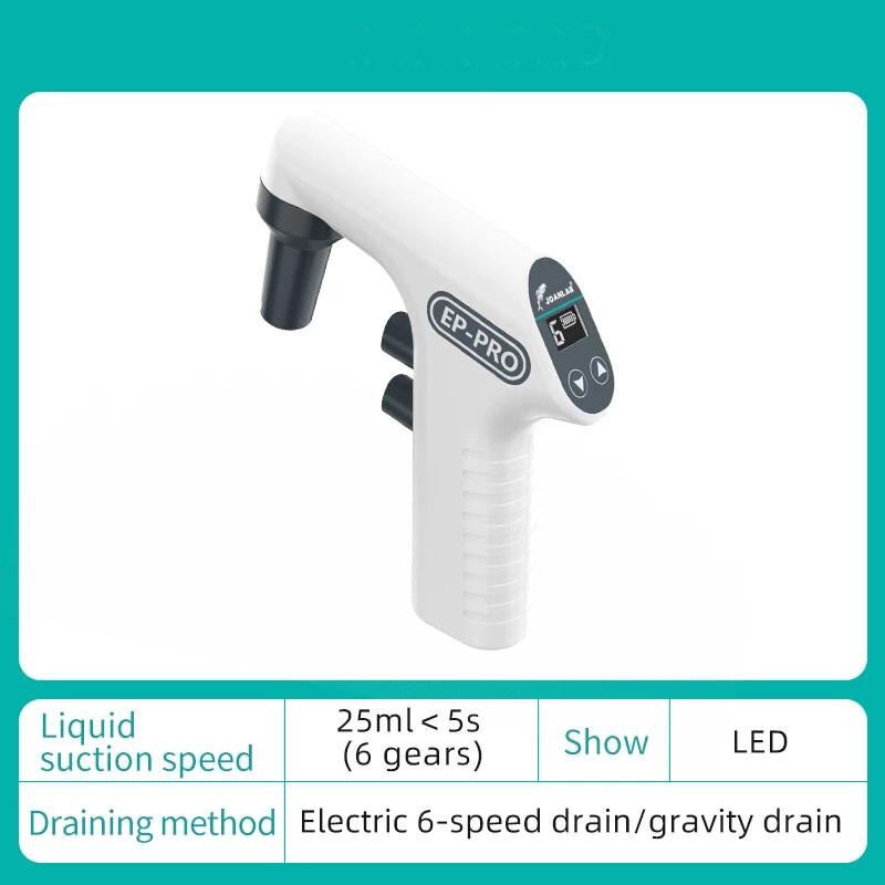 LCD Large Capacity Electric Transfer Pipette Adjustable Pipette Pump 0.1-100ml