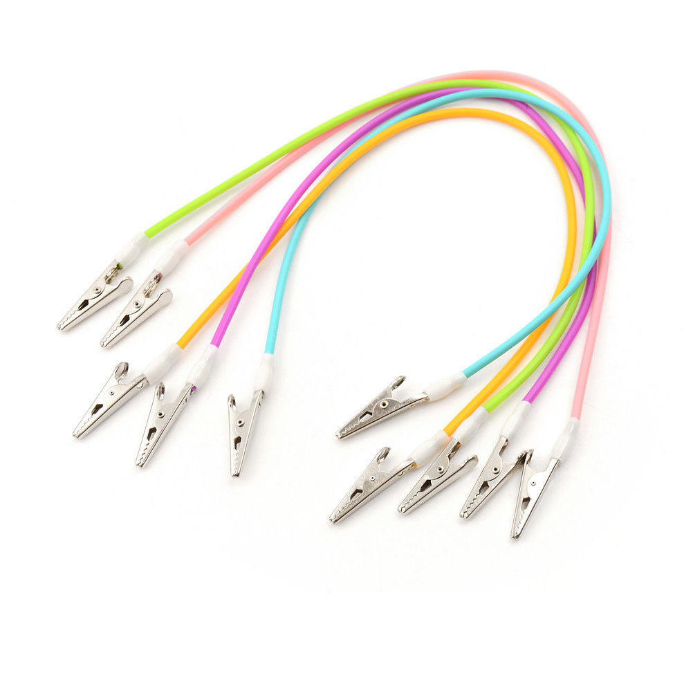 1x Dental Orthodontics Flexible Silicone Bib Clips Cord Napkin Holders 5 Colors
