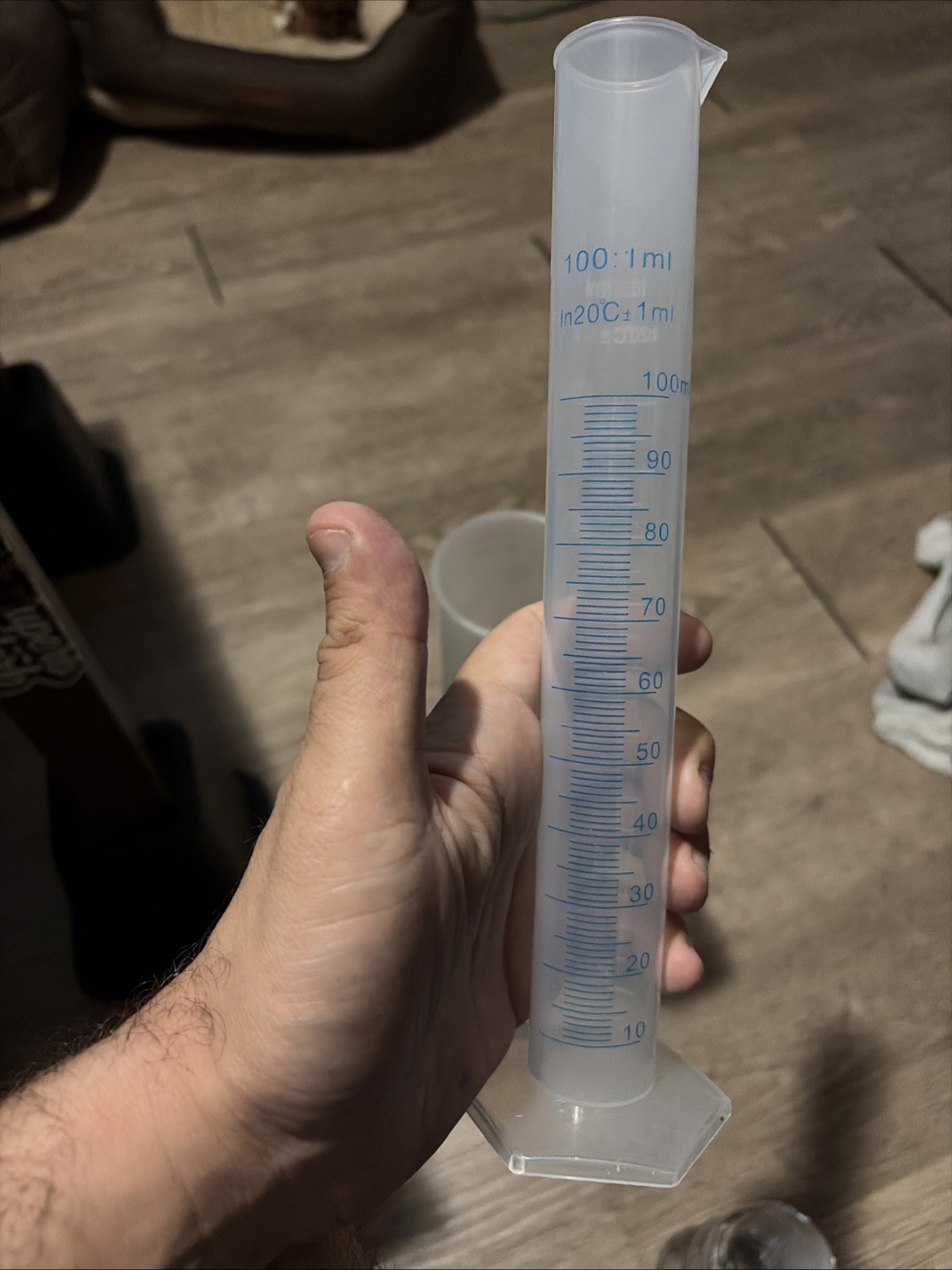 Graduated Cylinder Lot Of 5 – 1000ml – 500ml – 250ml – 100ml – 50ml Plastic