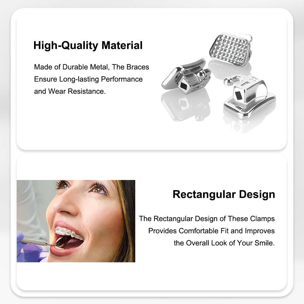 Dental Orthodontic Buccal Tubes 018 022 1st 2nd Molar Tube Roth MBT Bondable*200