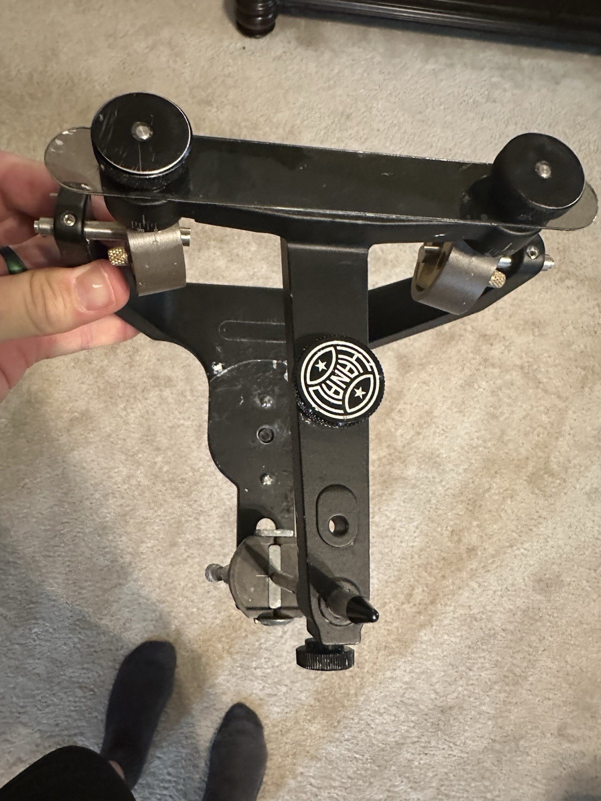 Hanau Wide Vue Arcon Semi Adjustable Dental Articulator Mounting Table Case
