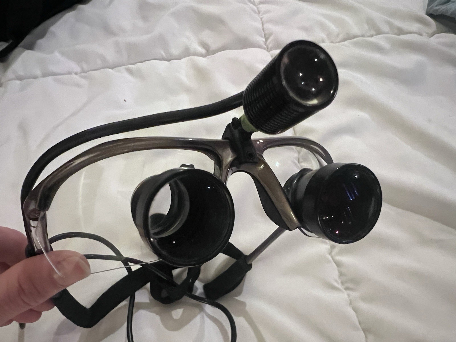 Sheer Vision Loupes 2.5 xx, Grey sport Frame. Light Included!
