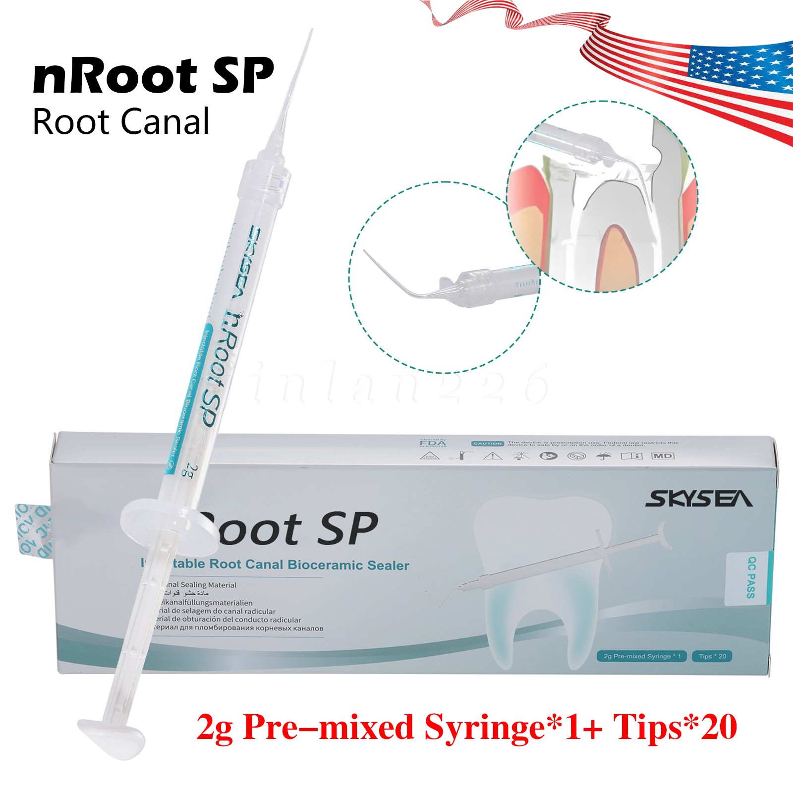 2g Dental Root canal bioceramic sealer/Repair Root Canal Endo Filling Cement SP