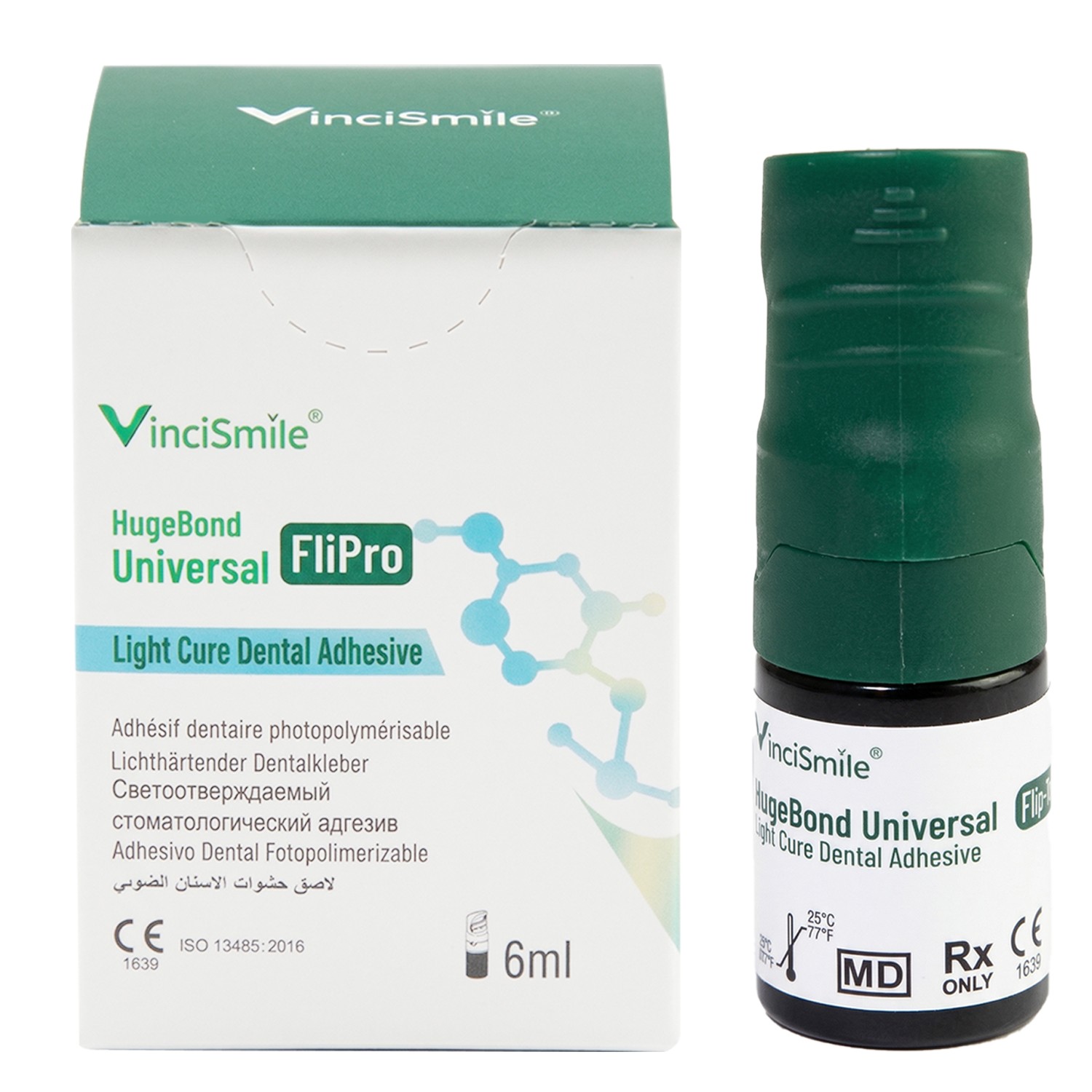 Huge VinciSmile Universal FliPro Light Cure Dental Bonding Resin Adhesive 6ml