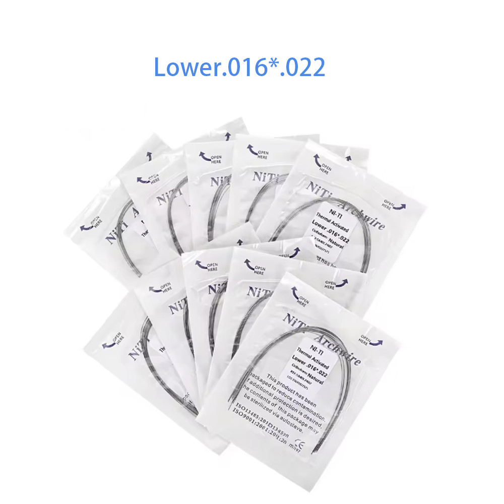 Dental Ortho Heat Thermal Activated Niti Rectangular Natural Form Arch Wire