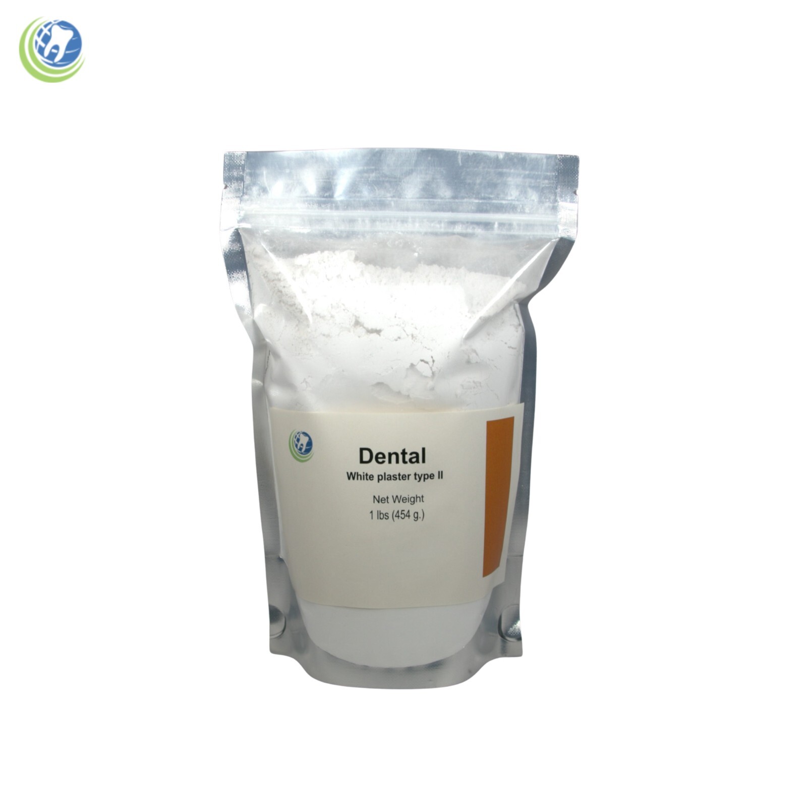 DENTAL LAB PLASTER CREAMY WHITE TYPE II REGULAR SET 1 Lb. (454 G)