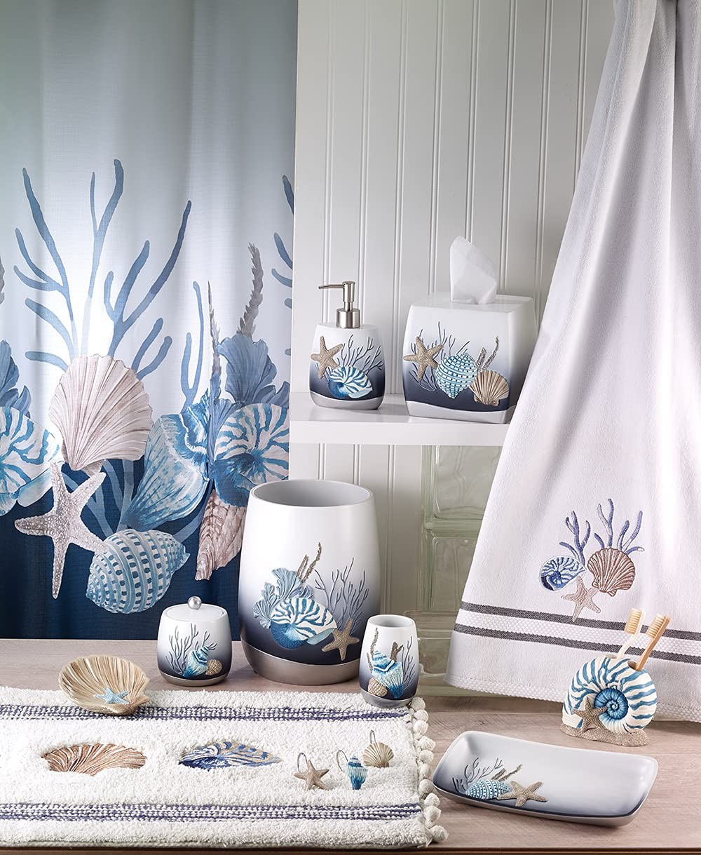 Avanti Linens Bathroom Accessory Resin Countertop Accessories Oceanscape