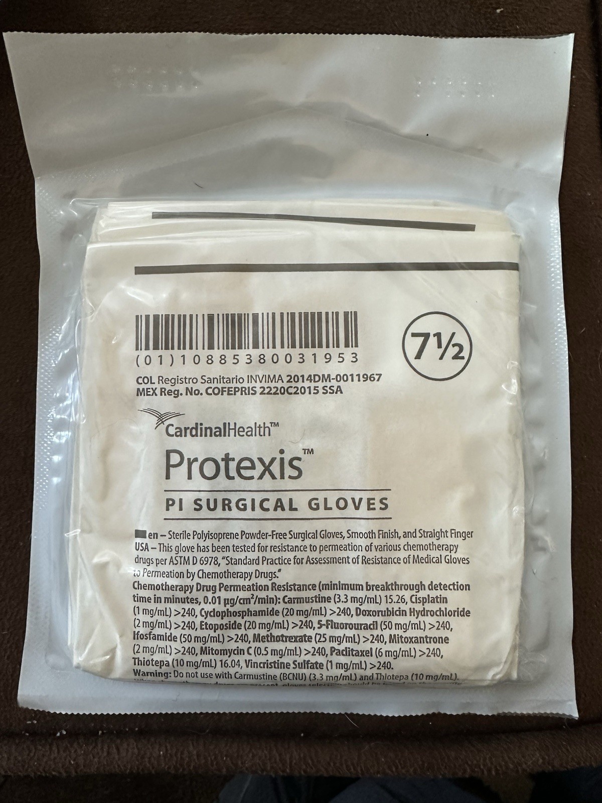13 Pr CardinalHealth 2D72PT75X Protexis PI Surgical Gloves Size 7 1/2 05-31-26