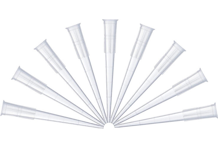 200 Clear Micro Pipette Tips 2-200 uL, thinner tip PLASTIC Fast Ship!