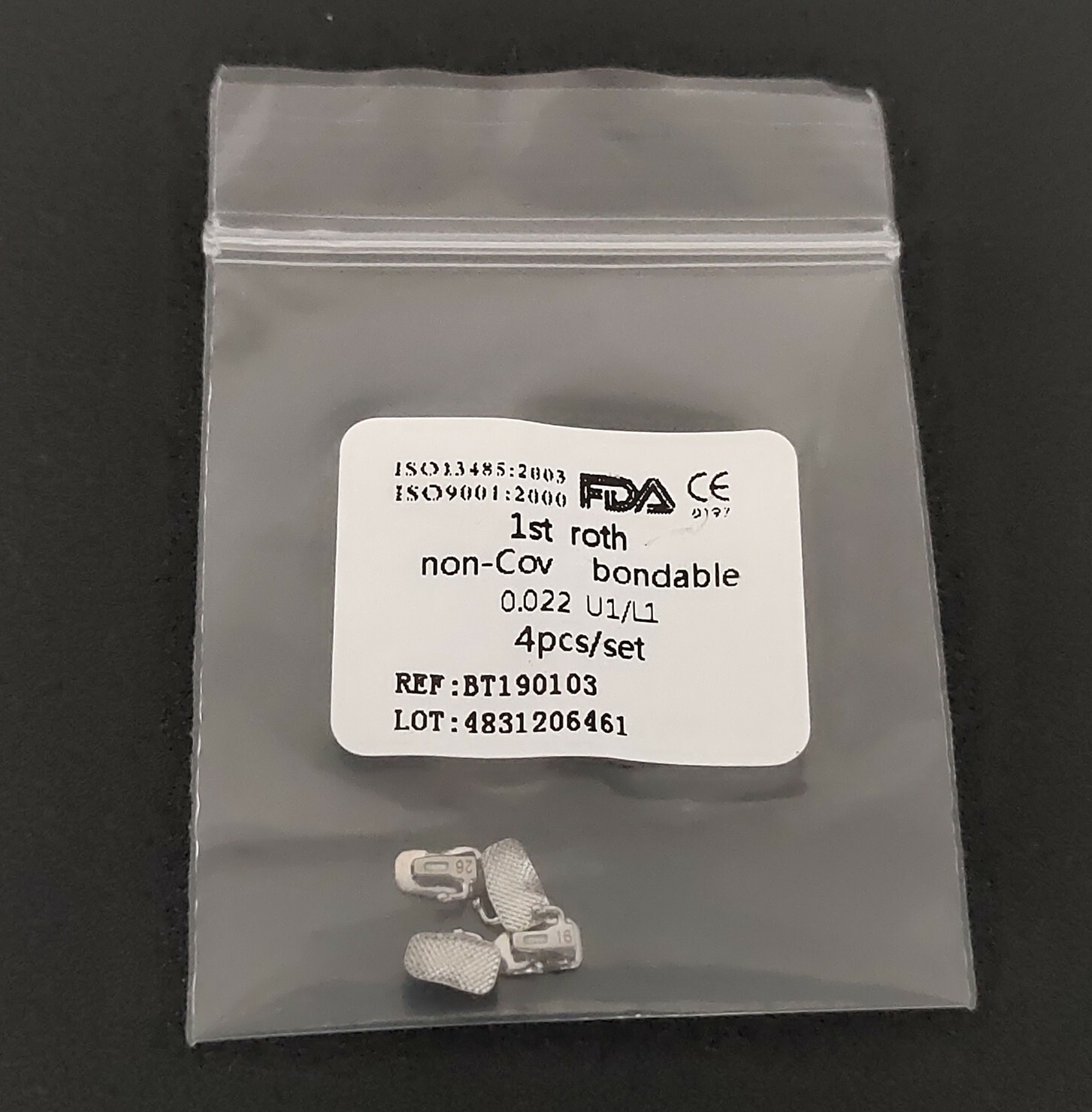 Dental Orthodontic Buccal Tube 1st/2nd Roth .022 Molar Bondable No-convertible