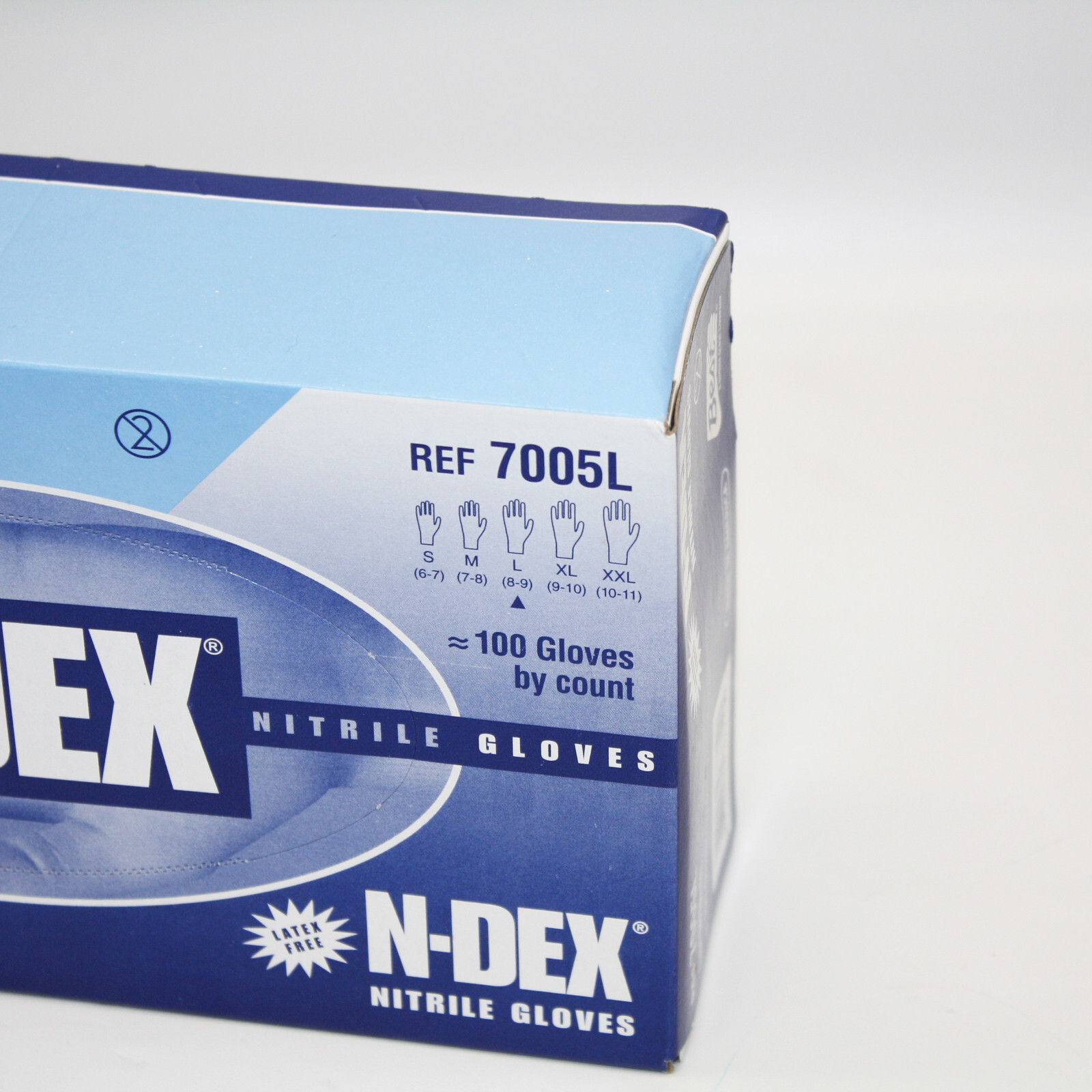 Made in USA 200ct Nitrile Disposable Gloves 4 mil Large Size 8-9 Latex Free