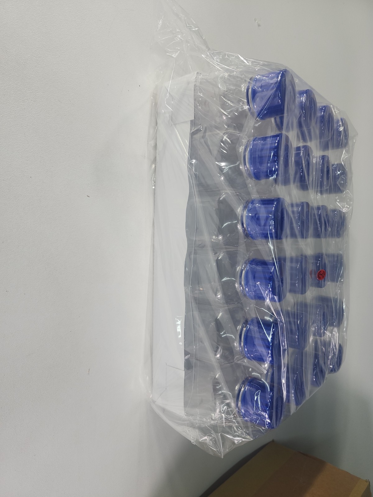 Brand New 250mL Square PETG Media Bottles With Lids Clear 24 Per Case