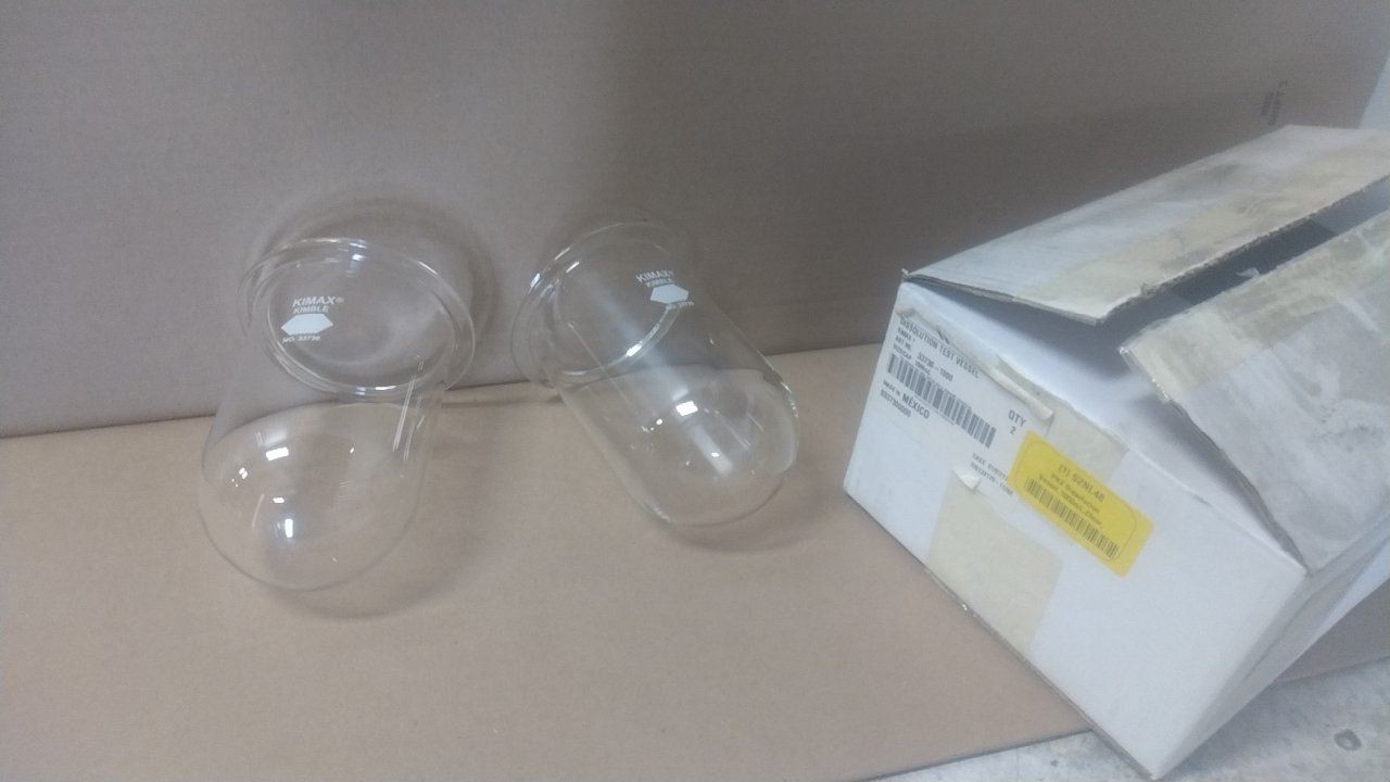 Kimble 33730-1000 2 Pk 1L / 34 Fl Oz Capacity Distilling Flask