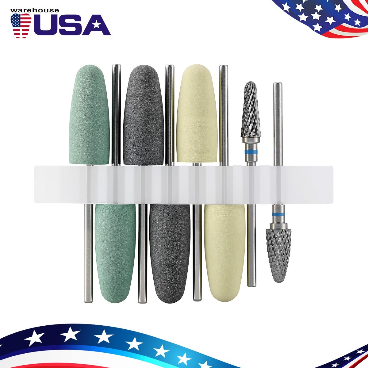 Dental Resin Base Acrylic Polishing Kit HP for straight handpiece/micromotor
