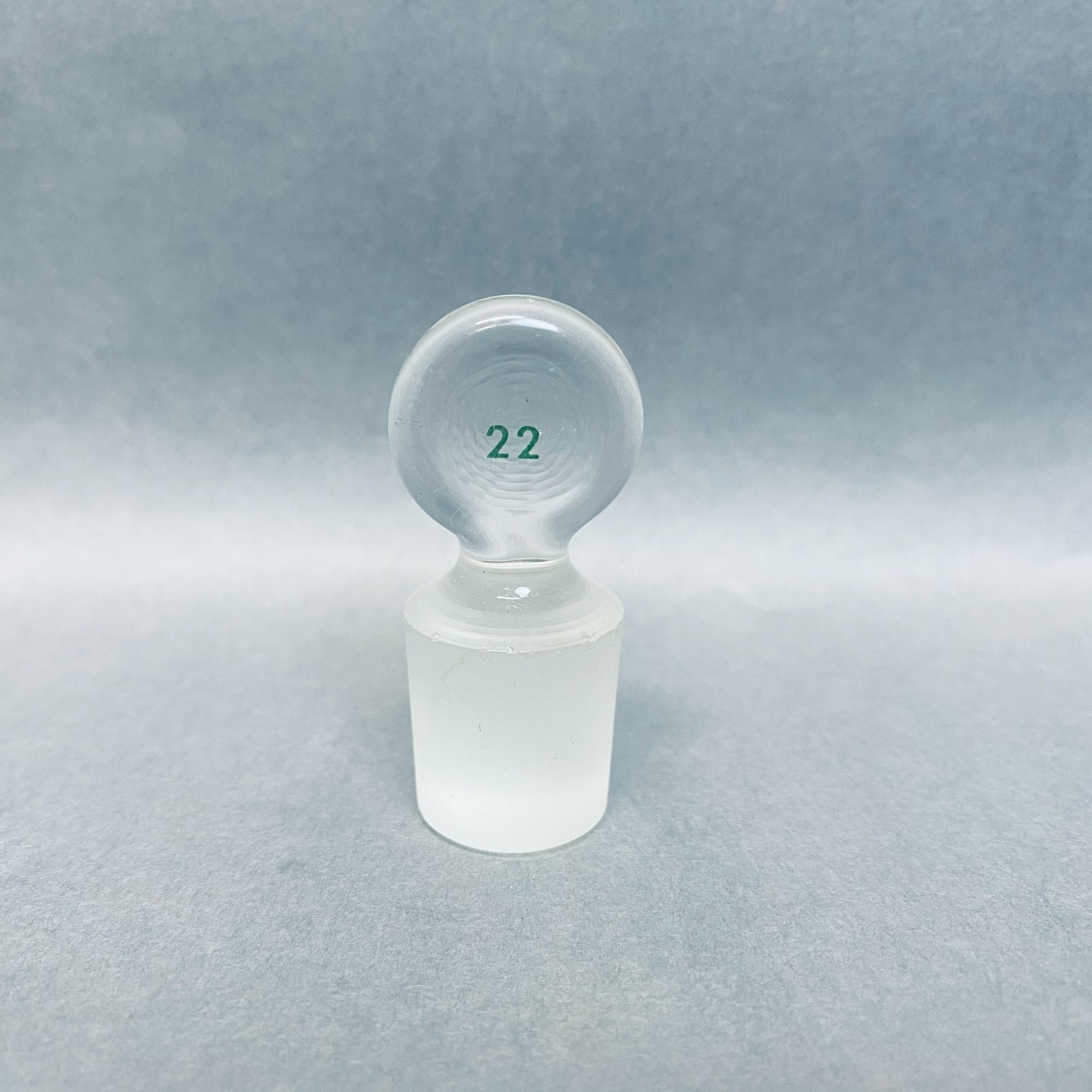 Chemglass Pennyhead Stopper #22 Solid Flask Length Lot of 9 Stoppers