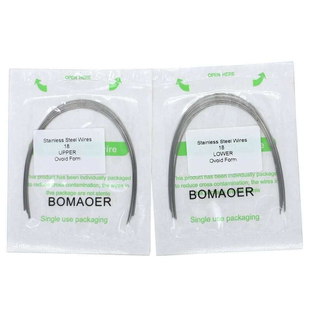 5 Packs Dental Orthodontic Staineless Steel Round Arch Wire Ovoid Form 012 Upper