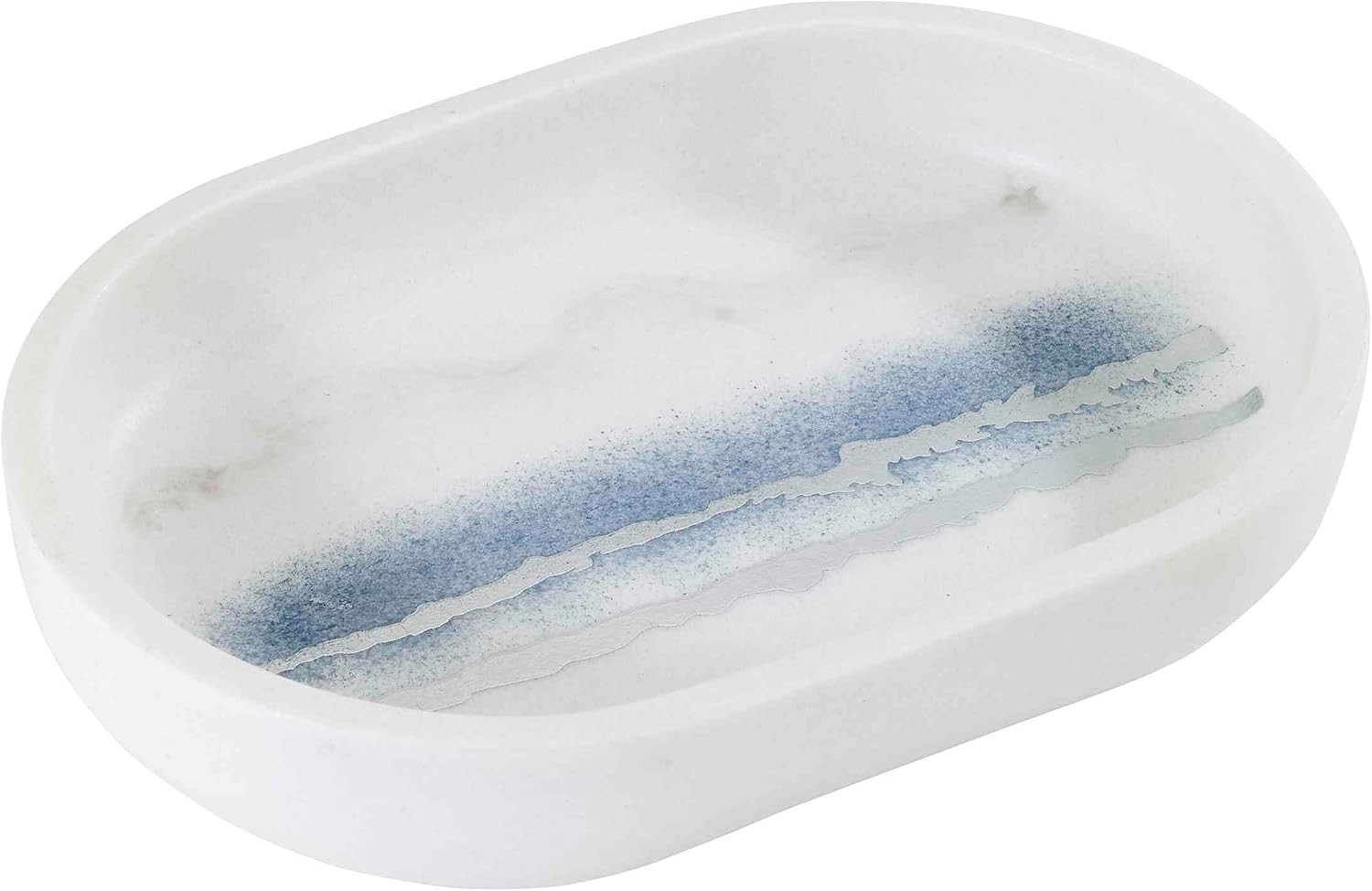 – Accessory Set, Resin Countertop Accessories, Marble Inspired Bathroom Essentia