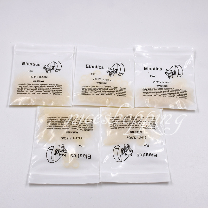 100 Pcs 1/4″ 3.5 Oz FOX – ORTHODONTIC ELASTICS – BRACES -DENTAL RUBBER BAND