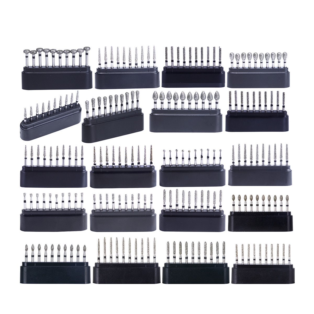 AZDENT Dental Super Coarse Diamond Bur Drill for High Speed Handpiece 20 Types