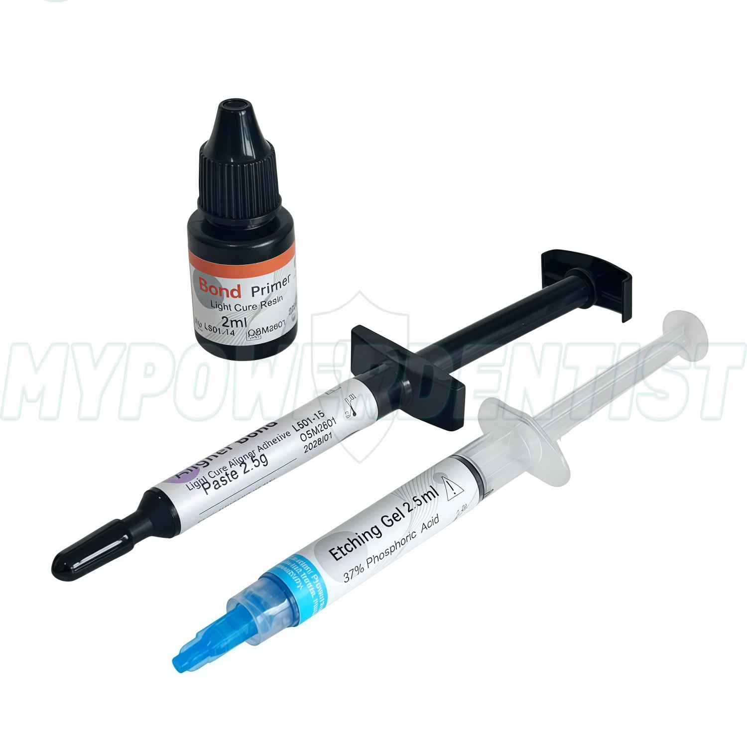 Dental Light Cure Orthodontic Adhesive Paste for Aligner Attachments 2.5g Kit