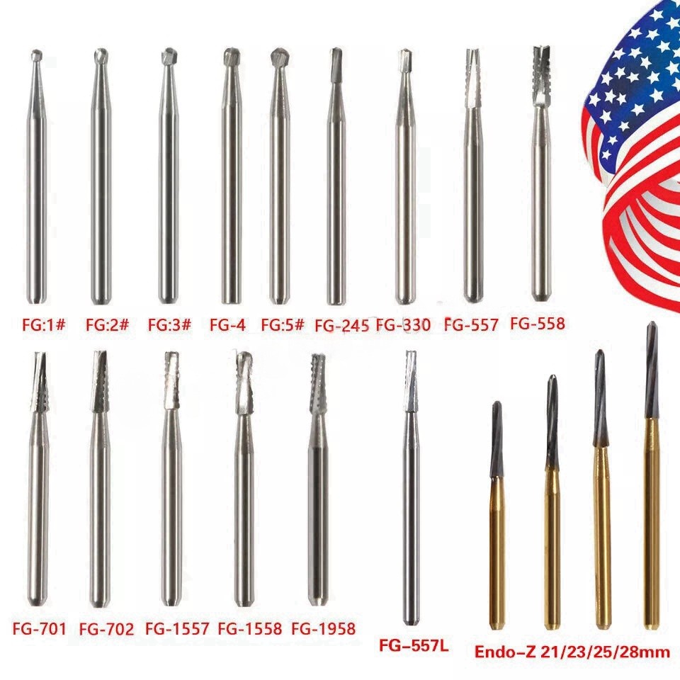 Dental Surgical/ Carbide Burs for High Speed Handpiece Round Cone Bur Diamond FG