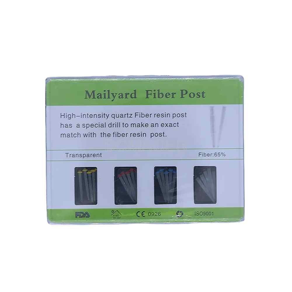 1 BOX Dental Fiber Post Resin Fiber Post & 4 Drills Screw Glass Endo Thread