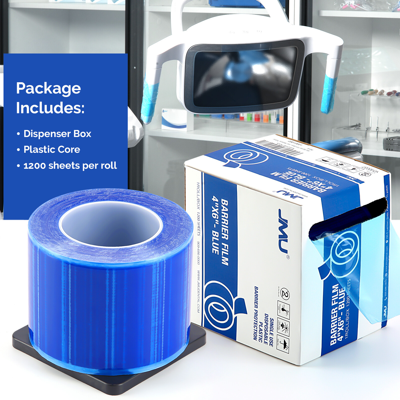 1200 Sheets Dental Barrier Film 4″x6″ Barrier Tape for Dental Medical Tattoo