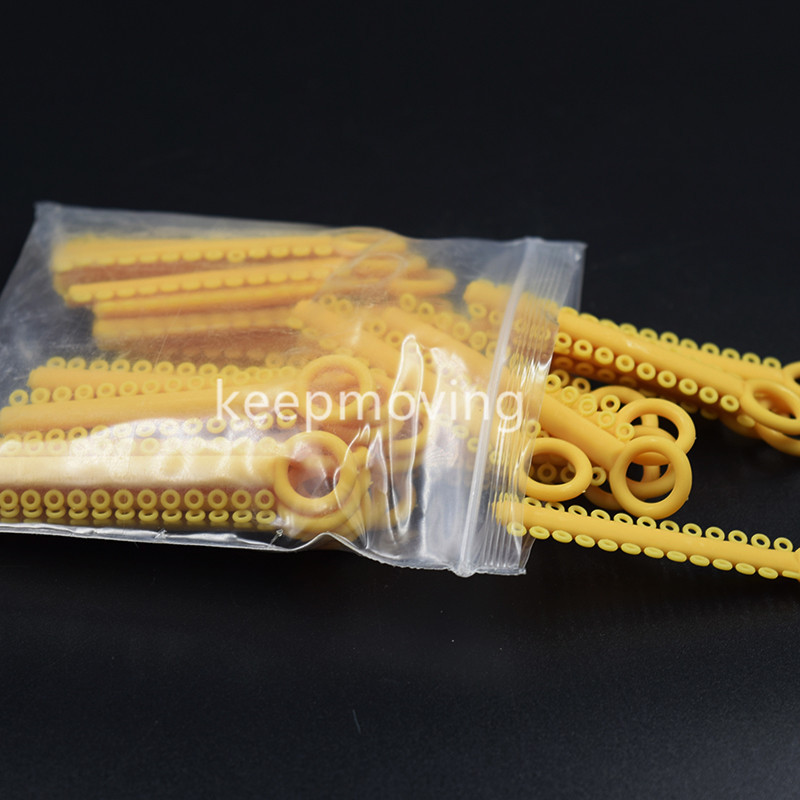 1 Pack 1040 Pcs Dental Orthodontic Elastic Braces Rubber Ligature Ties 37 Colors