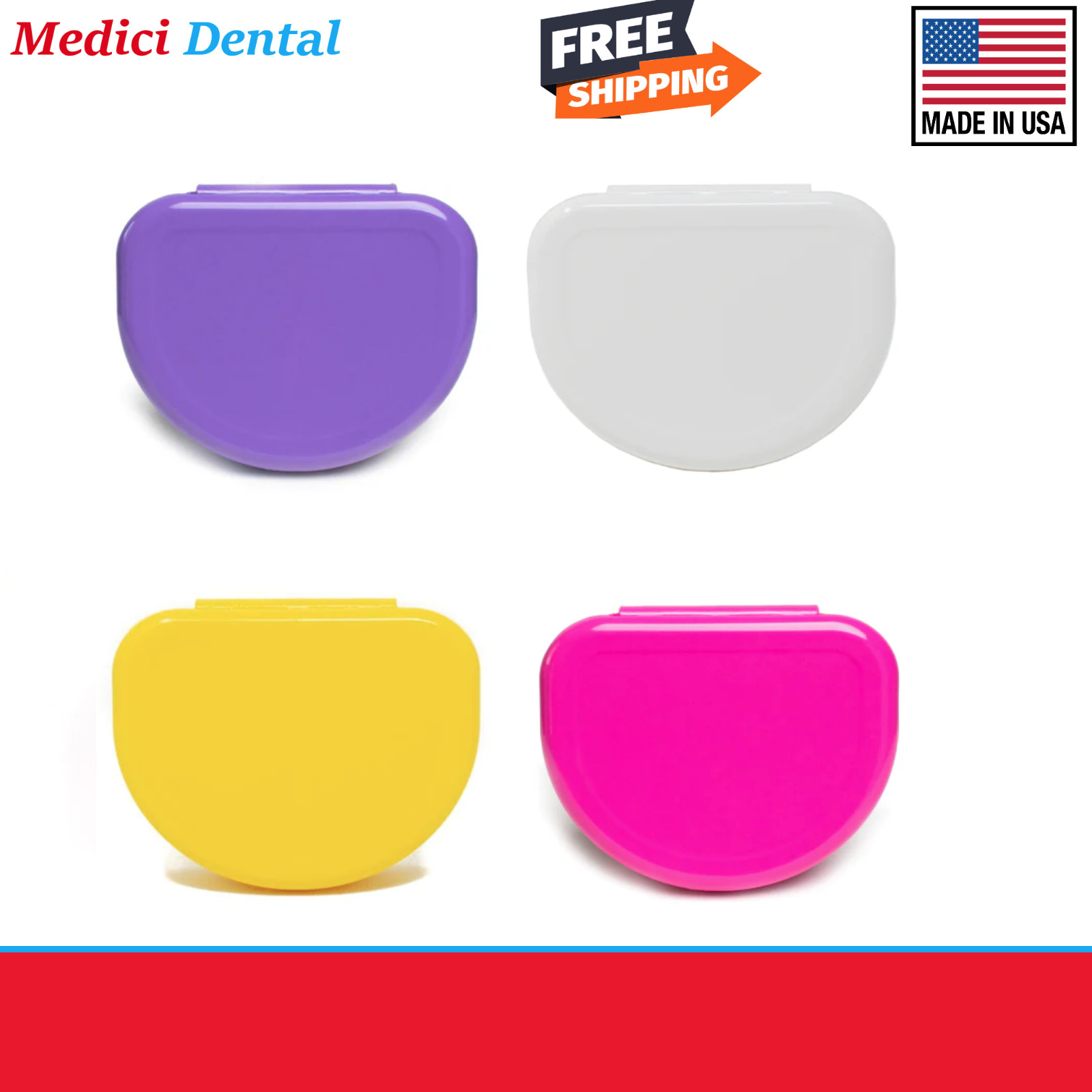 Dental Ortho Appliance Case Mini Retainer Box, 5/8″H, Pocket Size, Upto 300/Cs