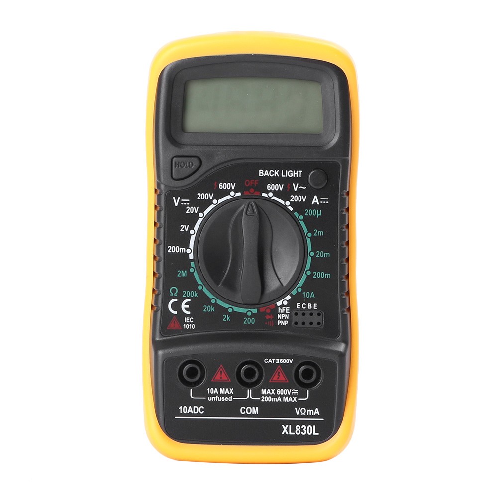 200/600V Digital Ohmmeter LCD Multimeter AC DC Voltmeter Ohmmeter Ammeter
