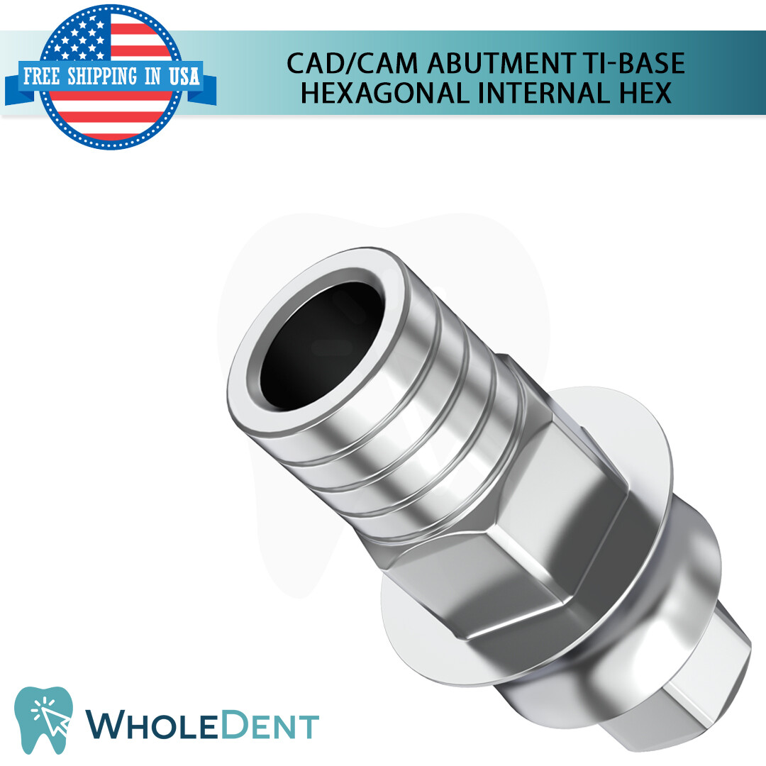 X1 Ti-Base CAD/CAM Hexagonal Abutment Titanium Dental Int Hex Connection 2.42mm